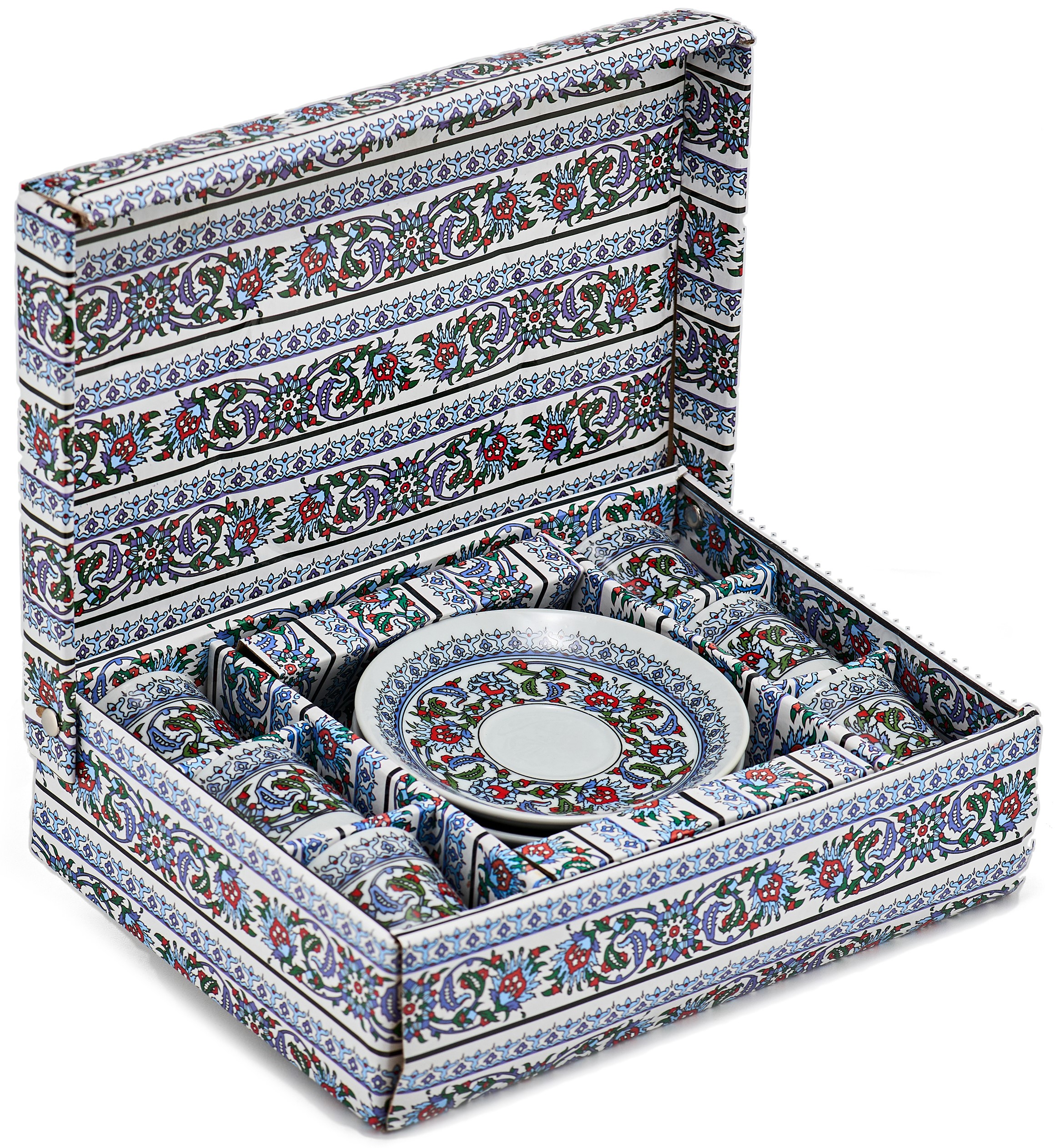 Турецький набір кераміка (З орнаментом синій) фото #4